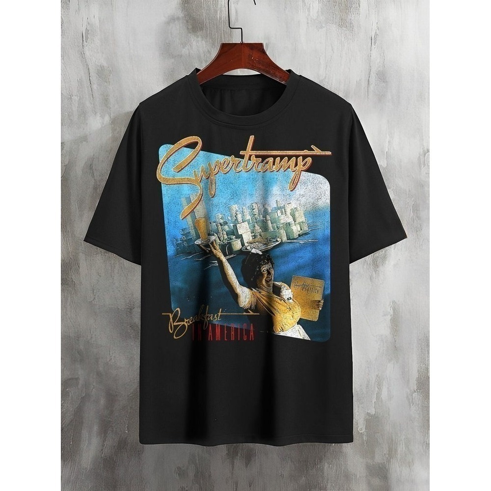 Supertramp Breakfast In America Album Art Classic Rock T-Shirt